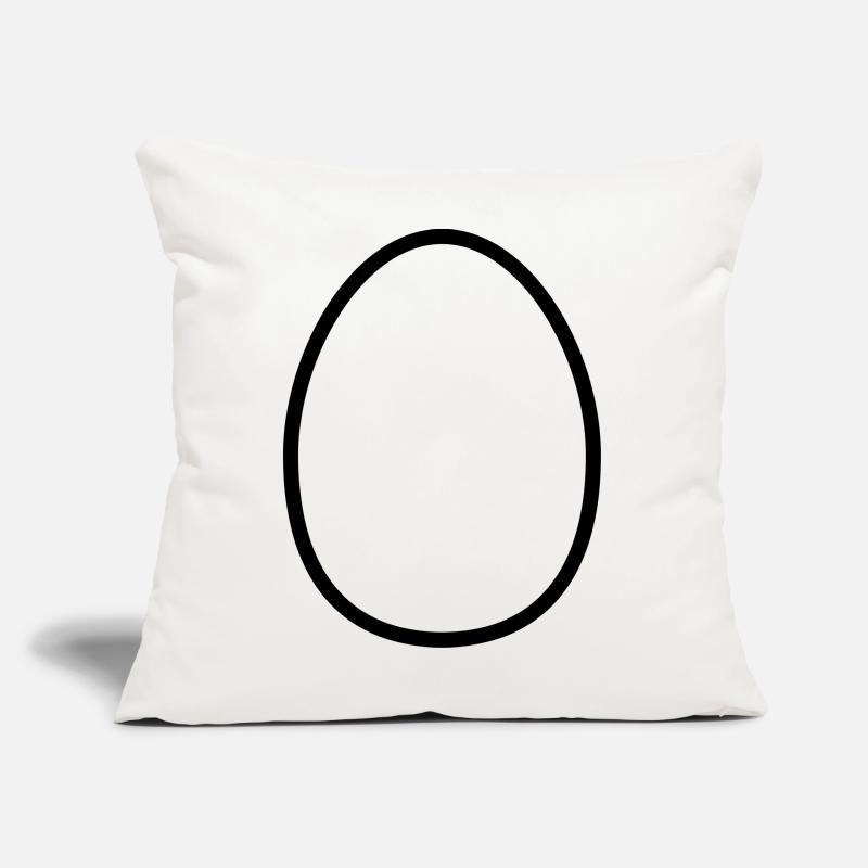 Easter Egg Contour – Minimalist Easter Design Sofa pillow with filling 45cm x 45cm