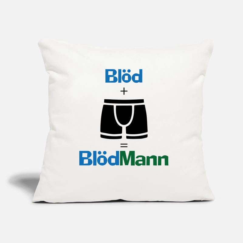 Blödmann Mann Idiot Geschenk provokant Spruch Idee Sofakissen mit Füllung 45 x 45 cm