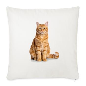 Orange Cat – Good Pet Edition - Sofa pillow with filling 45cm x 45cm - natural white - Front