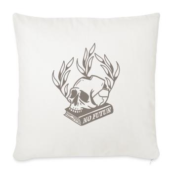 No futur - Coussin et housse de 45 x 45 cm - blanc nature - Devant