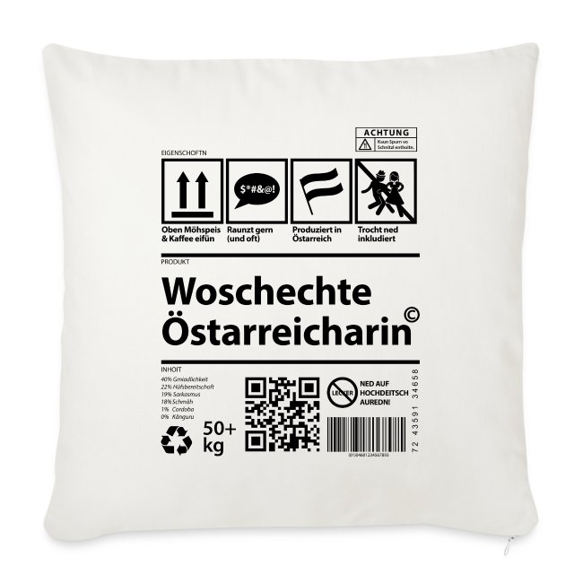 Vorschau: Woschechta Österreicha - Polster mit Füllung 44x44 cm