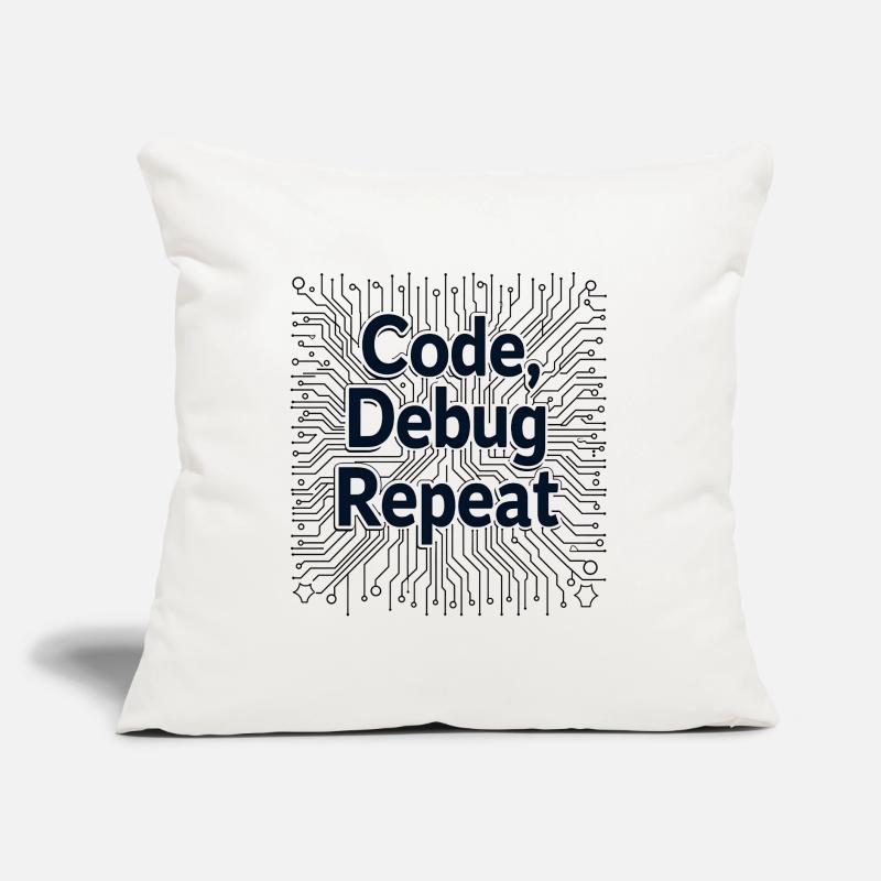 Code Debug Repeat - Software Engineer Sofa pillow with filling 45cm x 45cm