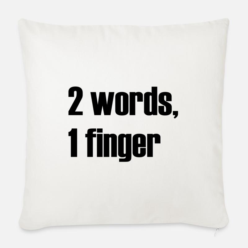 Provocation insolente Sort - Coussin et housse de 45 x 45 cm - blanc nature