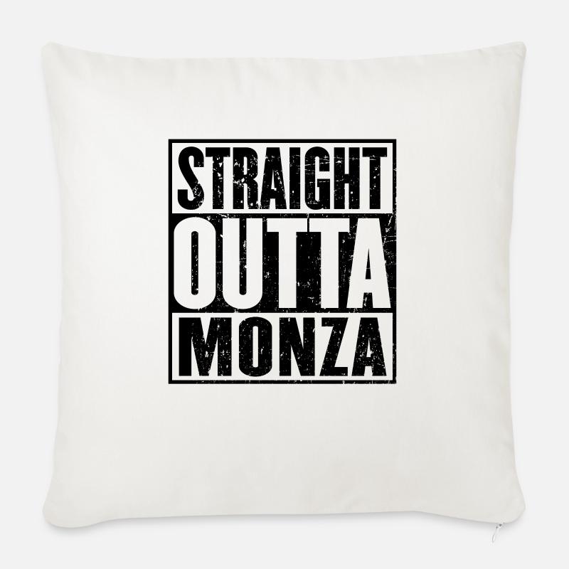 Lige outta monza - Sofapude med fyld 45 x 45 cm - naturhvid