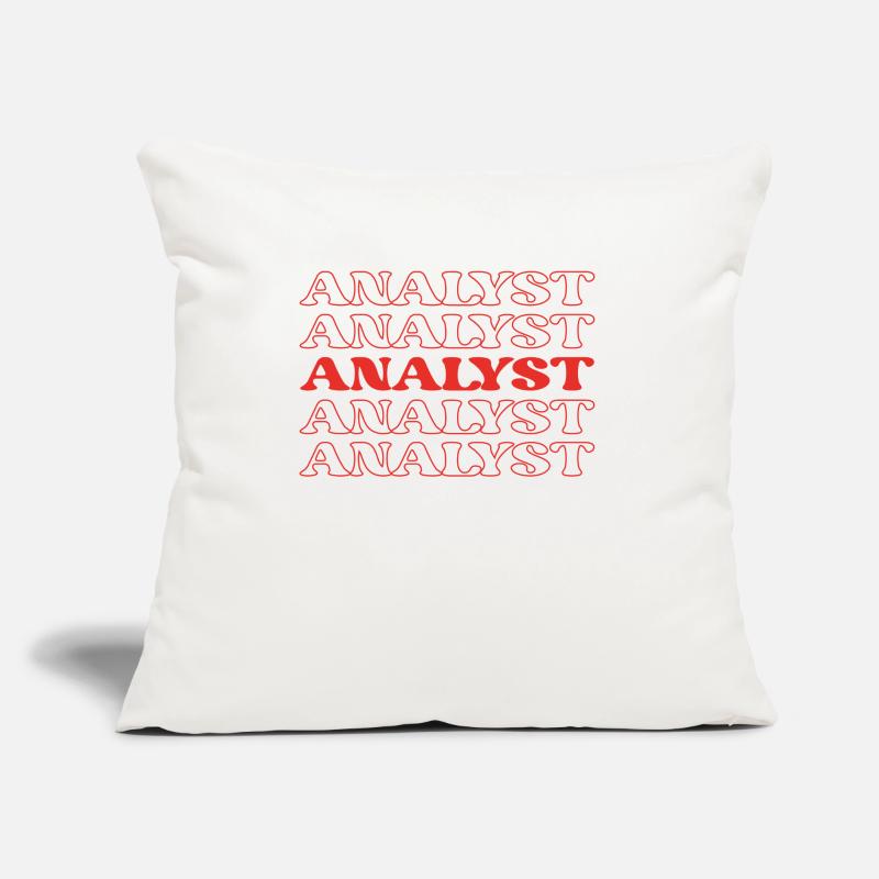 Analyst Buchhalter Data Scientist Tabellenkalkulation Sofakissen mit Füllung 45 x 45 cm