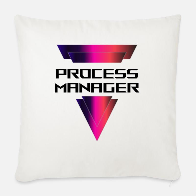 PROCESS Manager - Sofakissen mit Füllung 45 x 45 cm - Naturweiß 