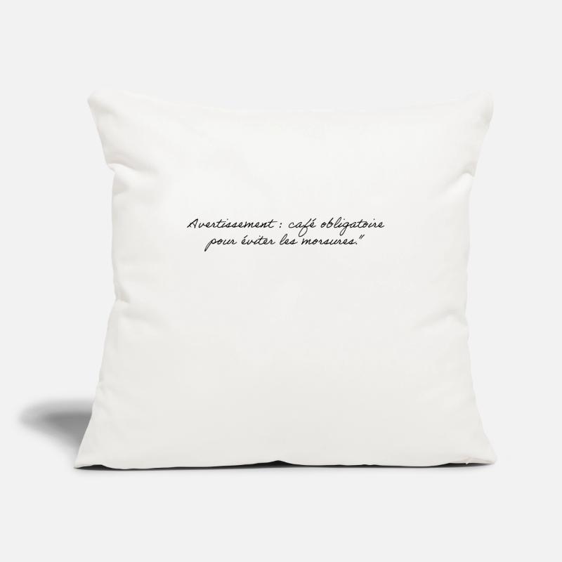 Warnung: Kaffee oder... Sofakissen mit Füllung 45 x 45 cm