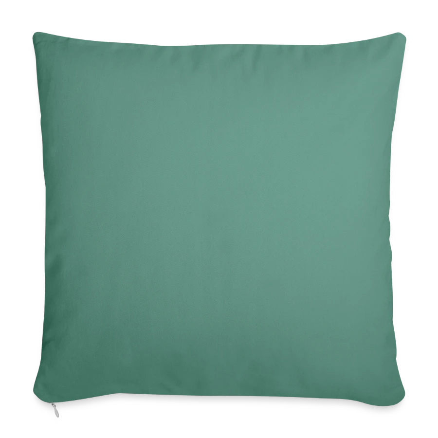 Interlaken badge on a sofa pillow with filling 45cm x 45cm, cypress green, back