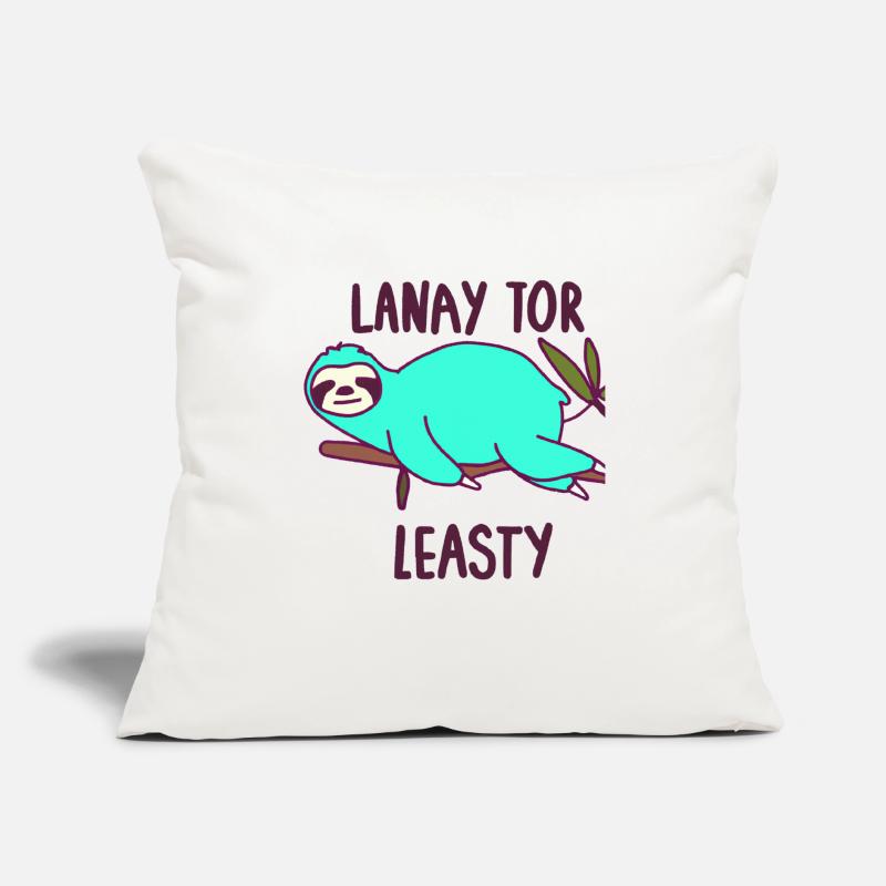 Lanay tor Leasty oder sei einfach mal Faul Sofakissen mit Füllung 45 x 45 cm