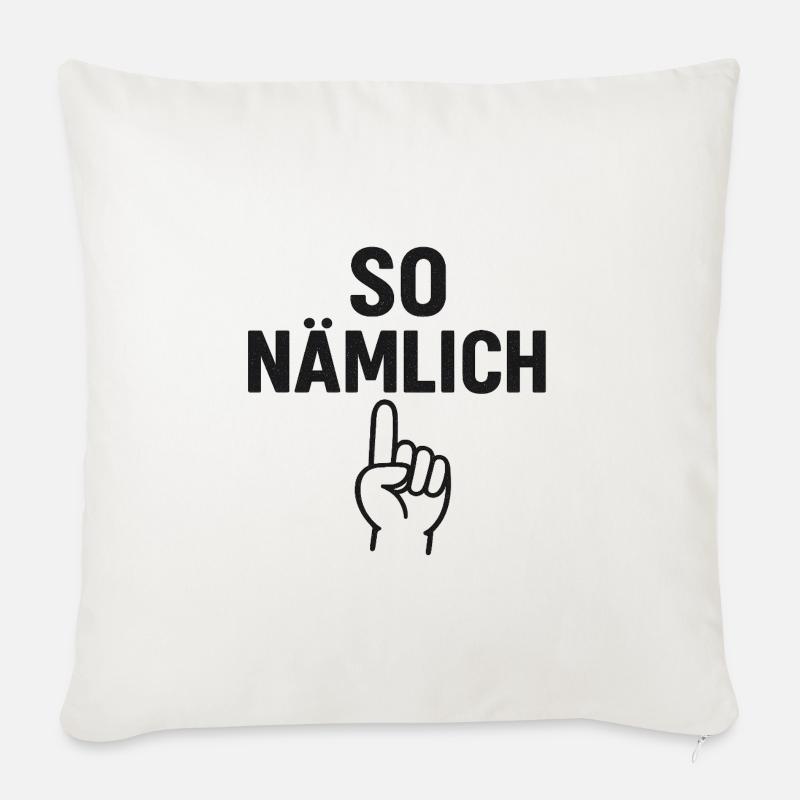 SO NÄMLICH - Sofakissen mit Füllung 45 x 45 cm - Naturweiß 