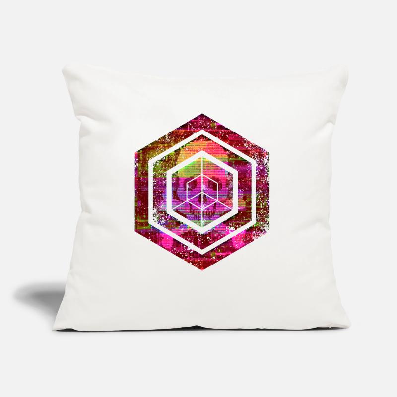 Hexagon-Programmierung Programmierer Codierung geometrisch Sofakissen mit Füllung 45 x 45 cm