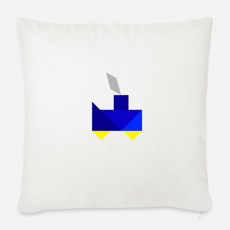 Zug - Tangram - Sofakissen mit Füllung 45 x 45 cm - Naturweiß 