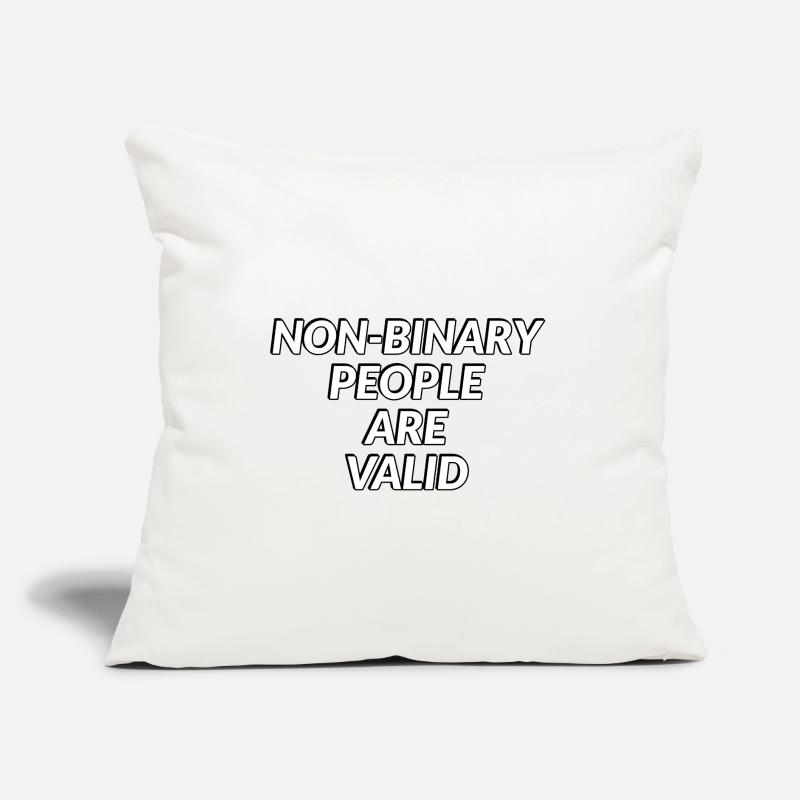 Non Binary People Are Valid Sofa pillow with filling 45cm x 45cm