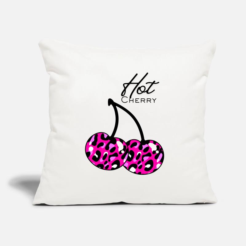 Pink leopard pattern cherry Sofa pillow with filling 45cm x 45cm