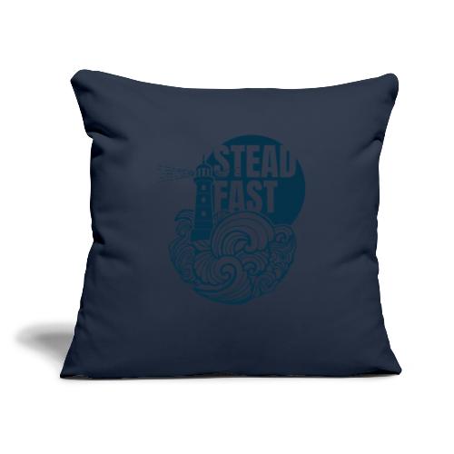 Steadfast - dark blue - Sofa pillow with filling 45cm x 45cm