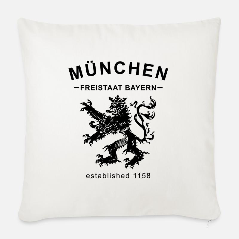 München - Sofakissen mit Füllung 45 x 45 cm - Naturweiß 