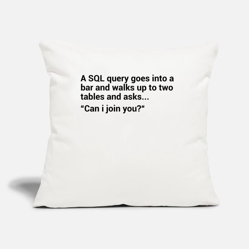 SQL Database Joke Sofa pillow with filling 45cm x 45cm