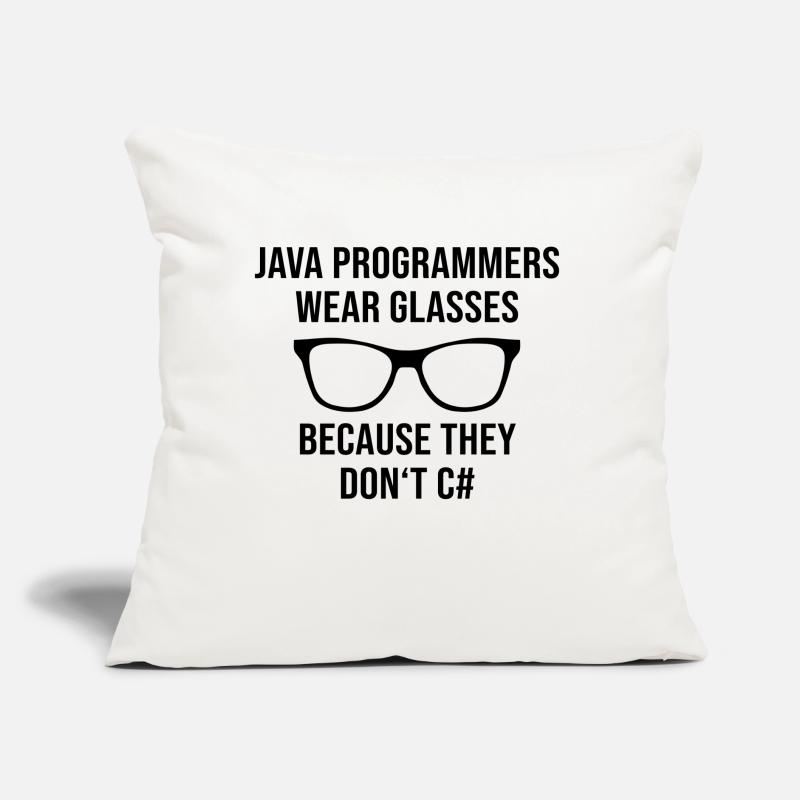 Programmer Java Sofa pillow with filling 45cm x 45cm