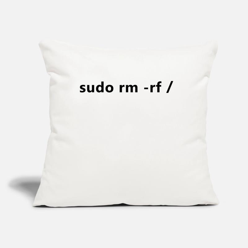 Linux Admin Programmer sudo rm rf / Sofa pillow with filling 45cm x 45cm