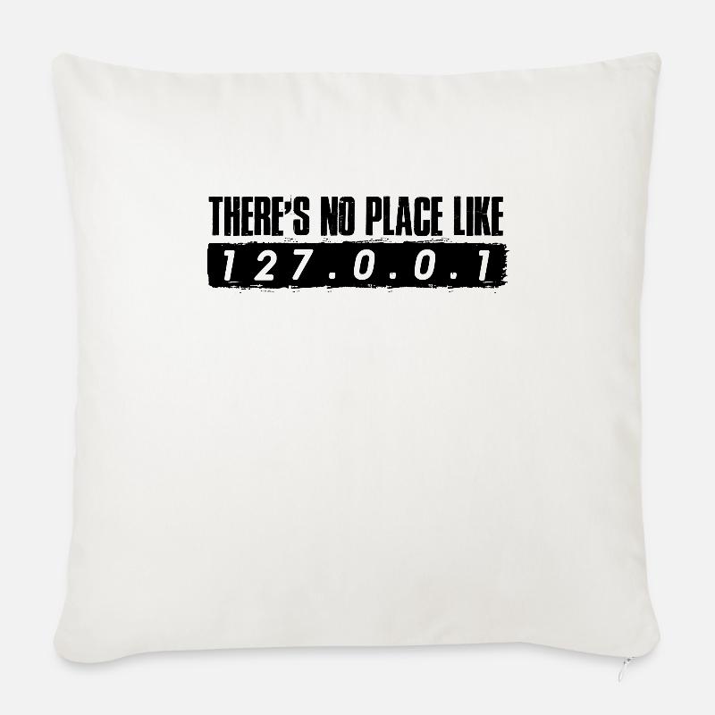 Localhost Nichts Wie 127.0.0.1 - Sofakissen mit Füllung 45 x 45 cm - Naturweiß 