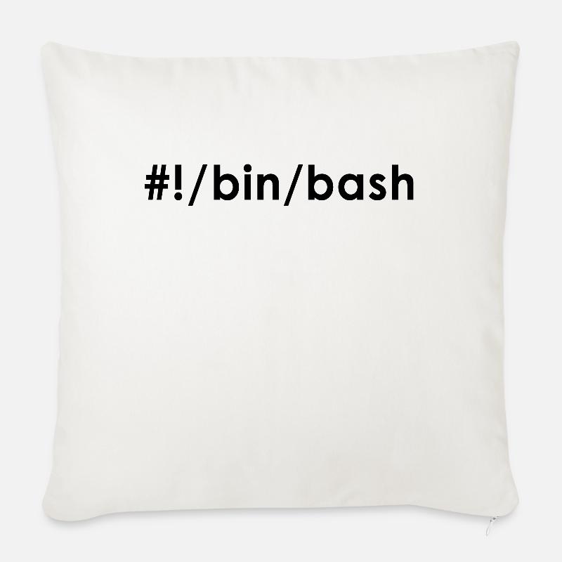 Programmierer Admin Devops Linux Bash - Sofakissen mit Füllung 45 x 45 cm - Naturweiß
