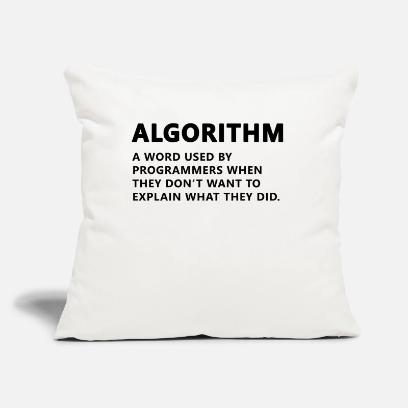 Programmer Algorithm Definition Sofa pillow with filling 45cm x 45cm