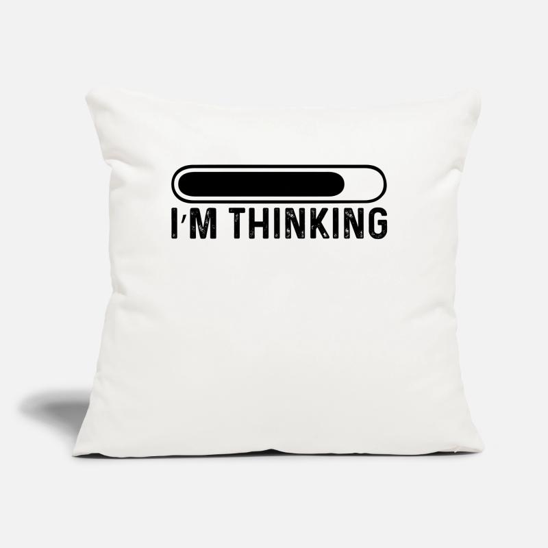 Coding Nerd Gamer I'm Thinking Programmer Sofa pillow with filling 45cm x 45cm
