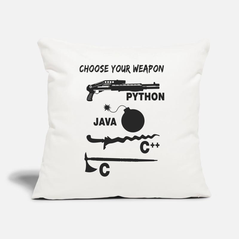 Programmierer Wählt Eure Programmiersprache Sofakissen mit Füllung 45 x 45 cm