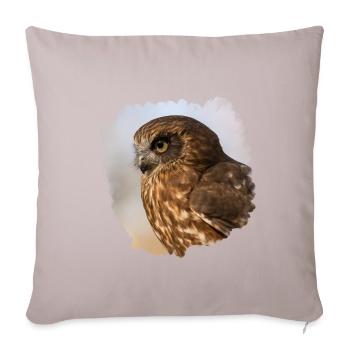 Kauz Design - Sofakissen mit Füllung 45 x 45 cm - helles Taupe - Vorne