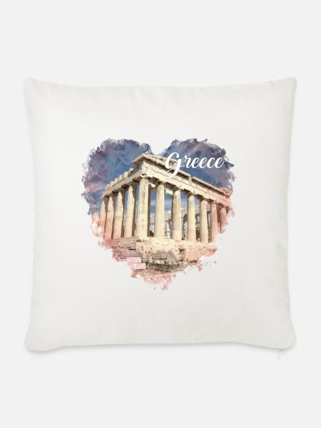 Akropolis - Sofakissen mit Füllung 45 x 45 cm - Naturweiß 
