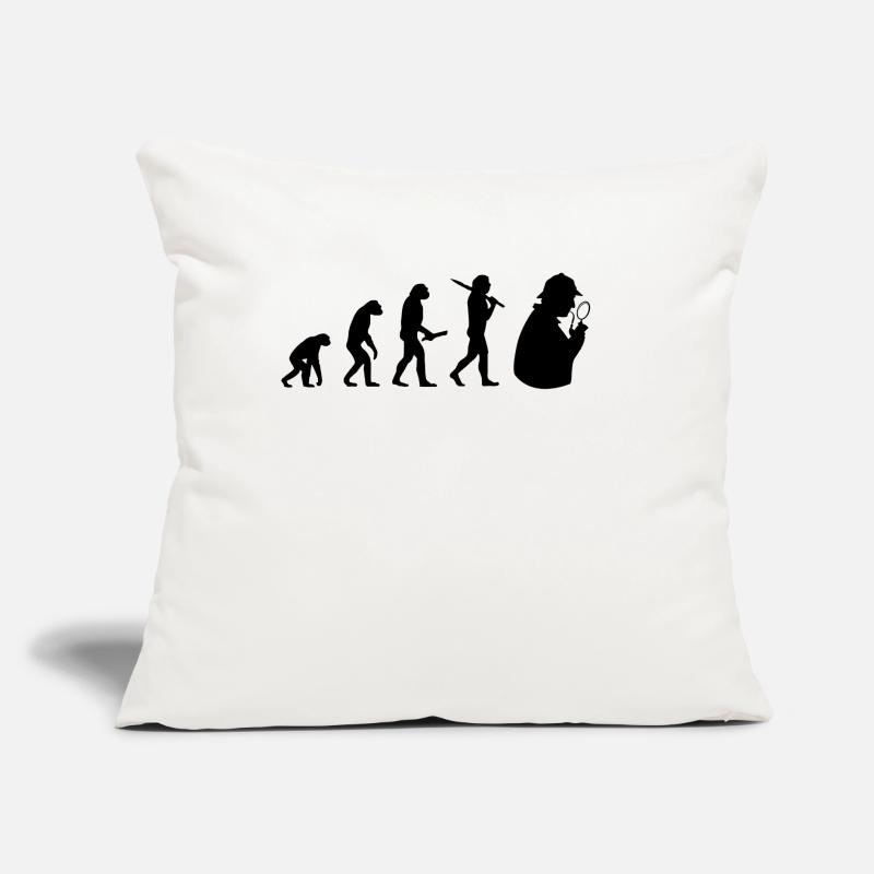 Sherlock Holmes évolution développement de progrès Coussin et housse de 45 x 45 cm