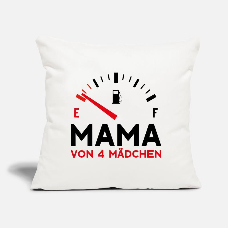 MAMA 4 TÖCHTER MUTTERTAG MUTTER VIER MÄDCHEN Sofakissen mit Füllung 45 x 45 cm