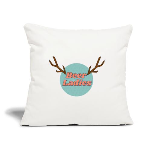 Antlers teal - Sofa pillow with filling 45cm x 45cm