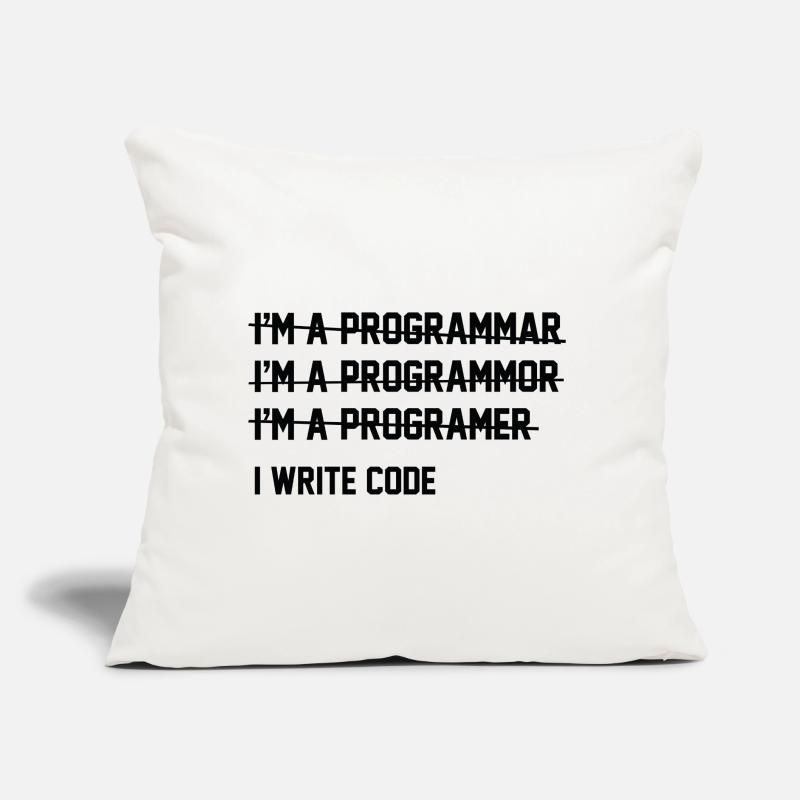 I Write Code Sofa pillow with filling 45cm x 45cm