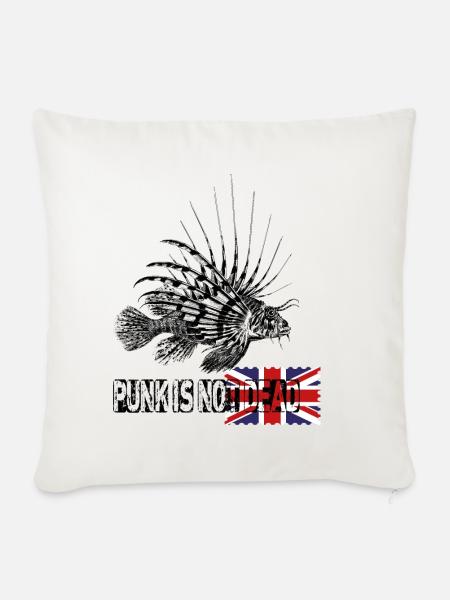 Punk is not dead - Sofakissen mit Füllung 45 x 45 cm - Naturweiß 