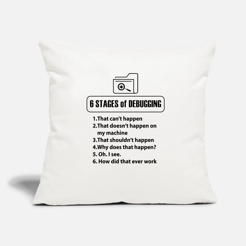 Code Programmierer Nerd Bug Entwickler Geschenke Sofakissen mit Füllung 45 x 45 cm