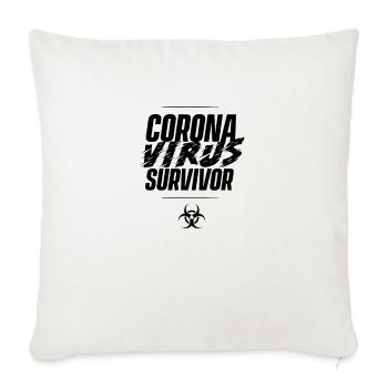 COVID_!9 Pandemie Coronavirus Viren Corona Virus - Sofakissen mit Füllung 45 x 45 cm - Naturweiß  - Vorne