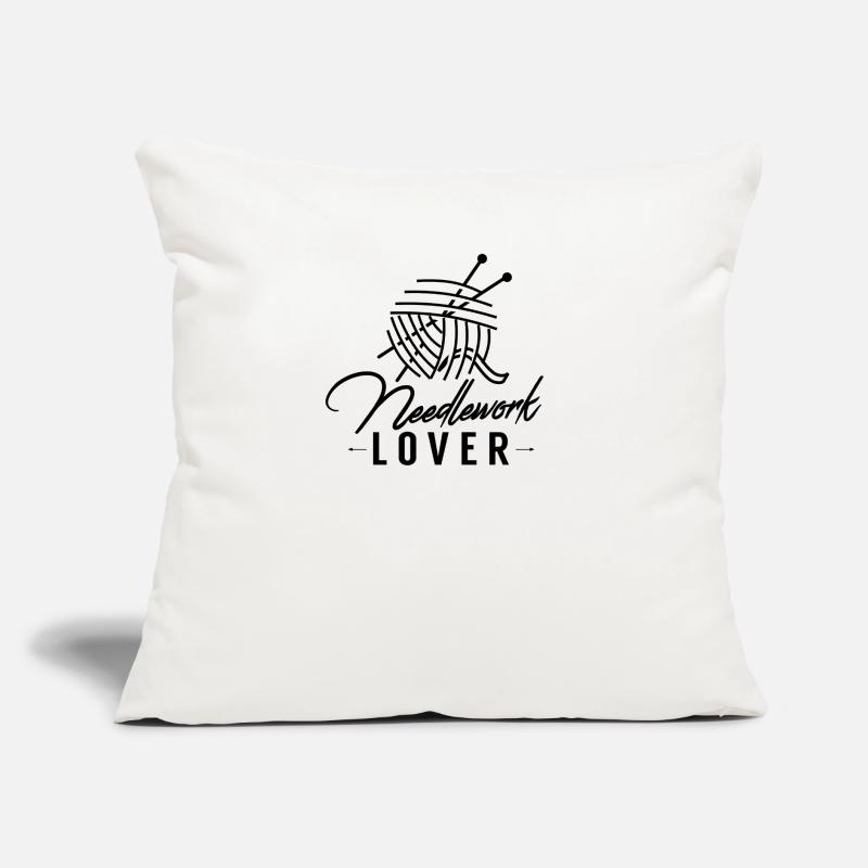 Needlework needlework textile needle sewing thread Sofa pillow with filling 45cm x 45cm