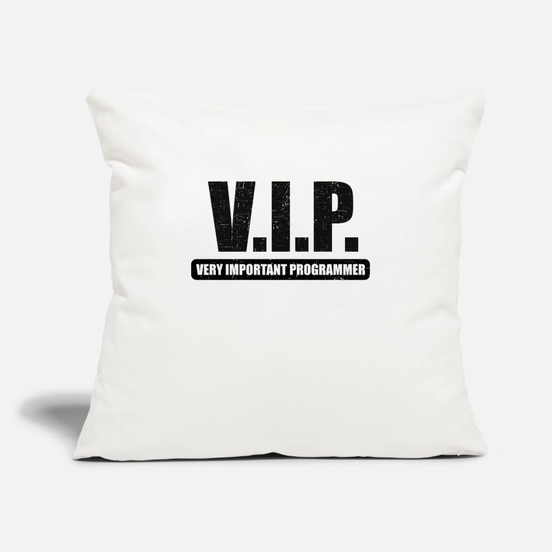 V.I.P. VIP very important Programmer Linux IT Sofakissen mit Füllung 45 x 45 cm