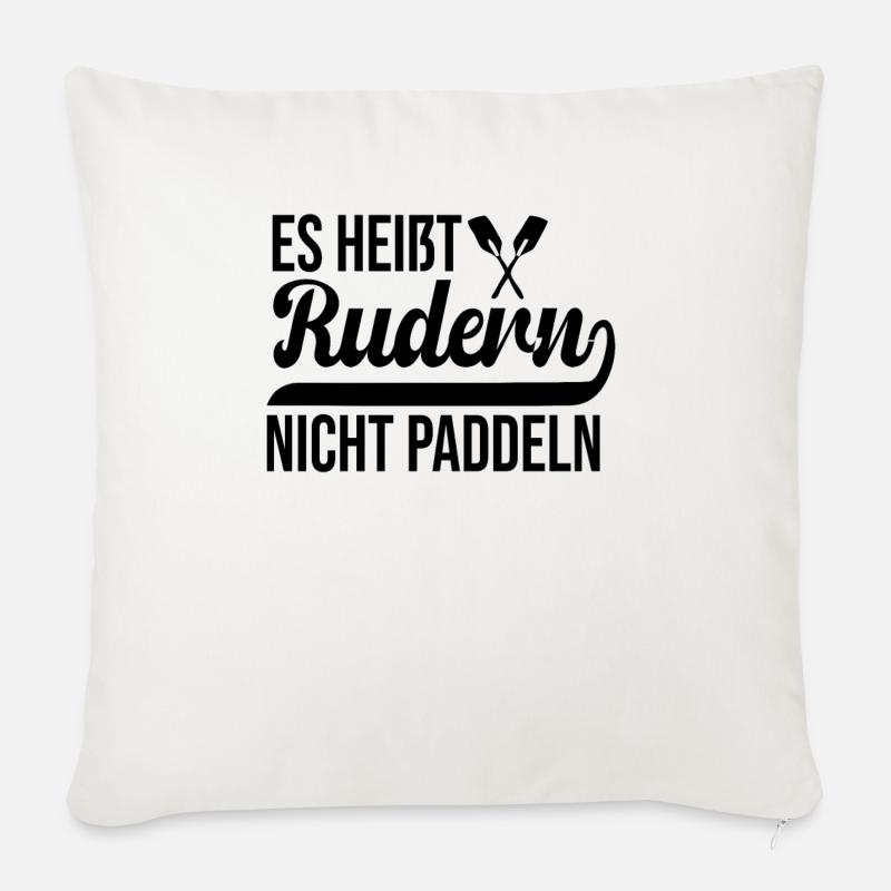 Rudern Paddeln Geschenk Ruderer Ruderboot - Sofakissen mit Füllung 45 x 45 cm - Naturweiß