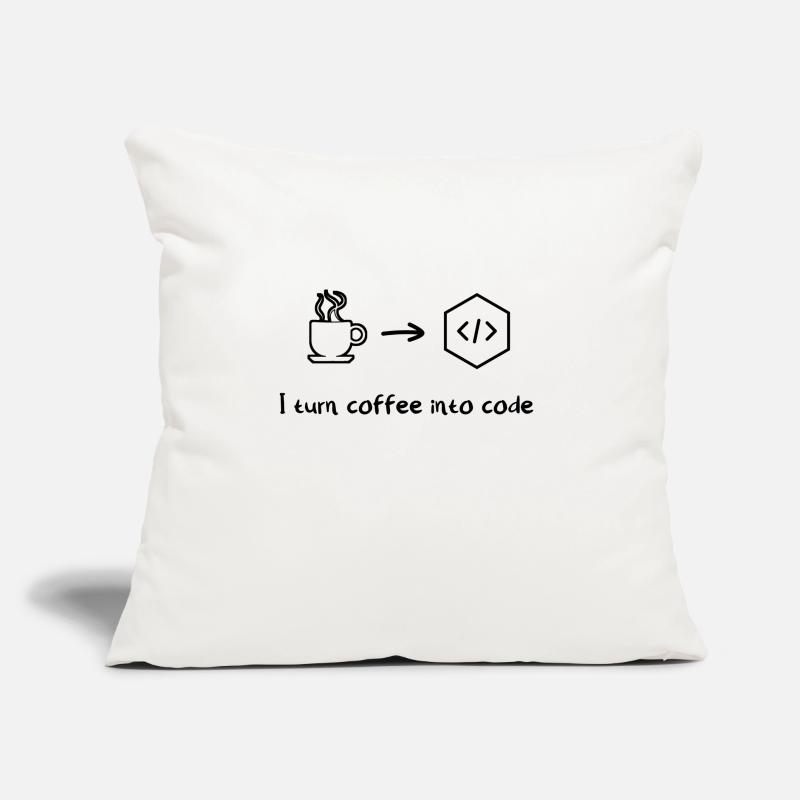 Coffee software developer engineer programmer Sofa pillow with filling 45cm x 45cm