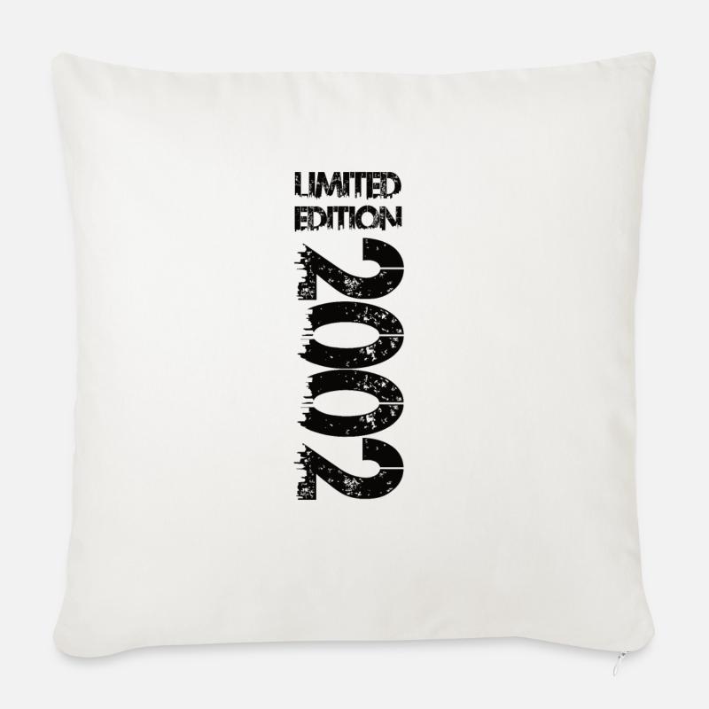 Limited Edition 2002 - Sofakissen mit Füllung 45 x 45 cm - Naturweiß 