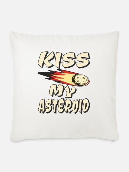 KISS MY ASTEROID - Sofakissen mit Füllung 45 x 45 cm - Naturweiß