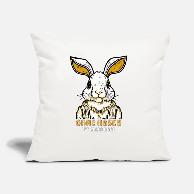 RABBIT WITHOUT RABBITS EVERYTHING STUPID Sofa pillow with filling 45cm x 45cm