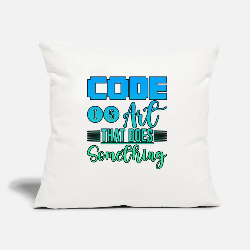 Code Is Art That Does Something 4 Sofakissen mit Füllung 45 x 45 cm