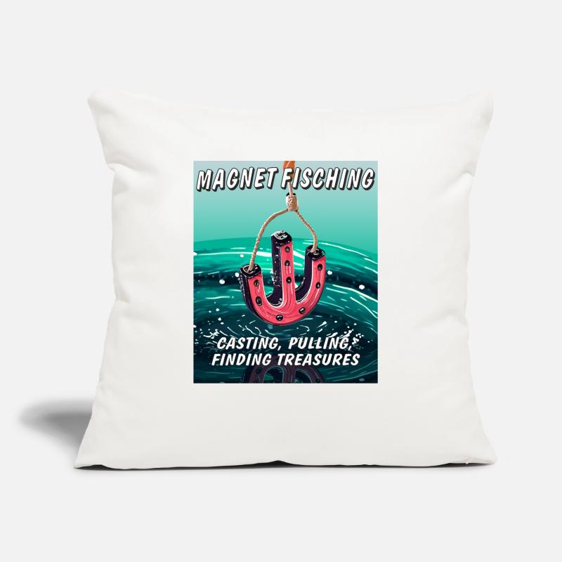 AIMANT FISCHING CASTING PULLING FINDING TREASU Coussin et housse de 45 x 45 cm