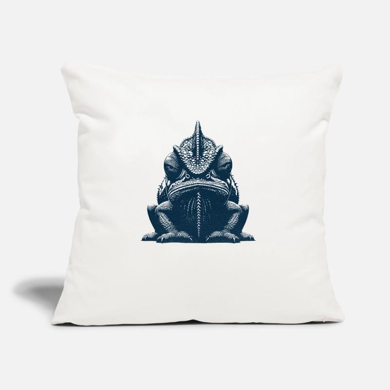 Grumpy chameleon Sofa pillow with filling 45cm x 45cm