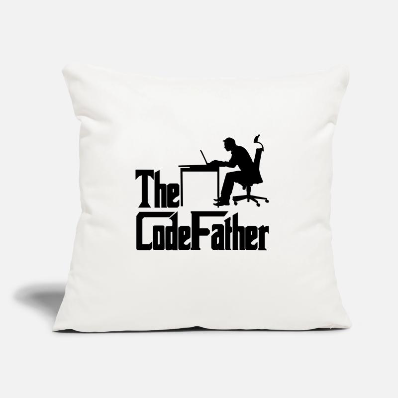 The Codefather Programmer Coder Developer Software Sofakissen mit Füllung 45 x 45 cm