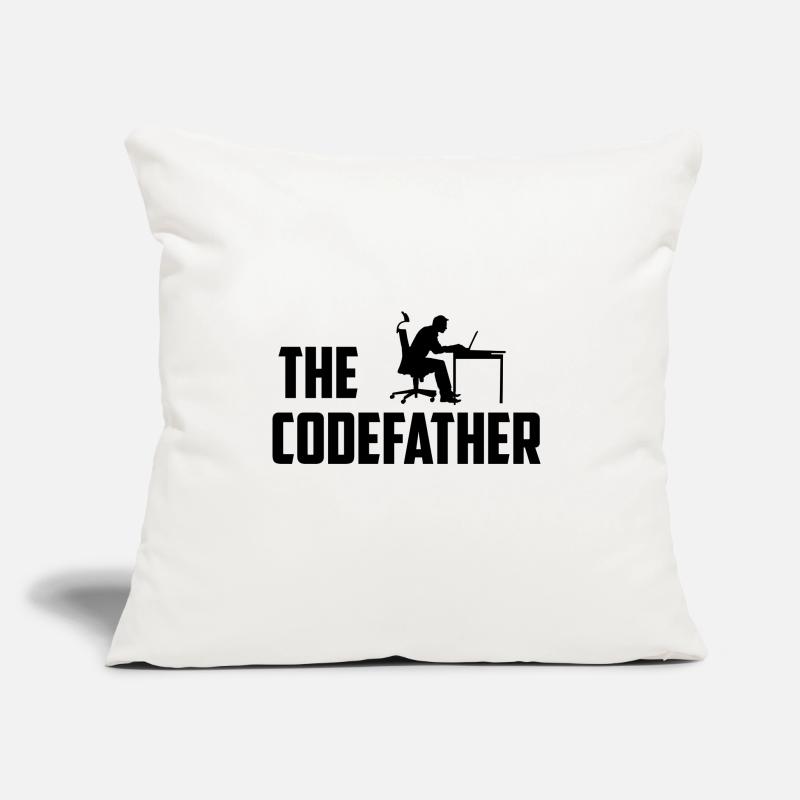 The Codefather Programmer Coder Developer Software Sofakissen mit Füllung 45 x 45 cm