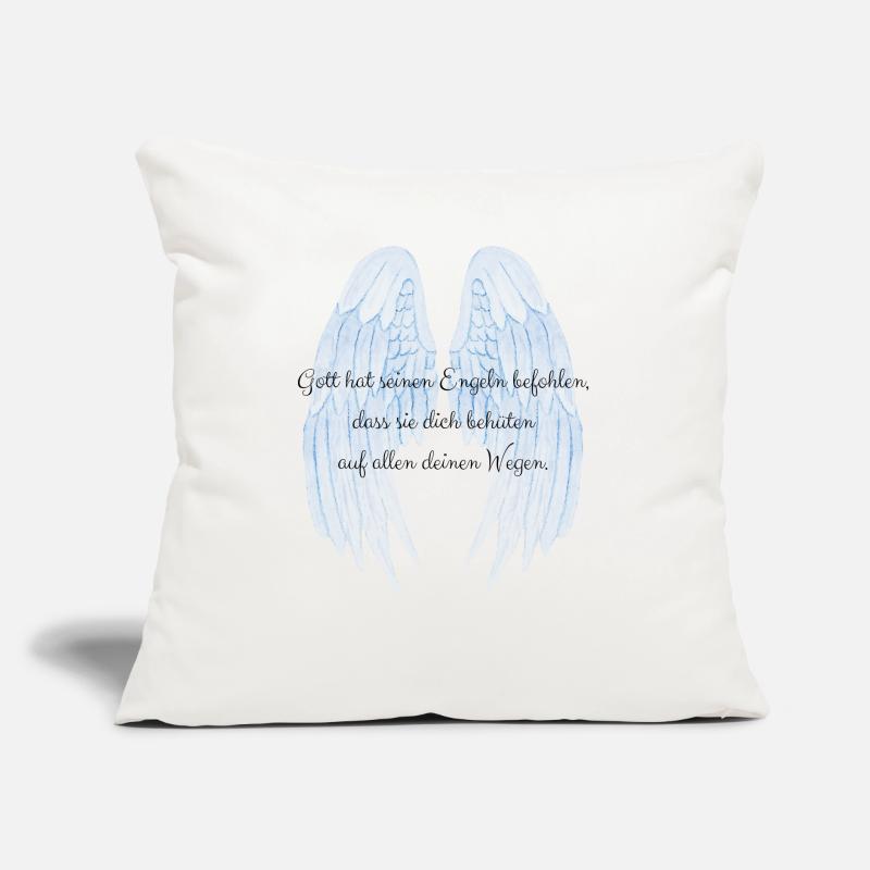 Dieu a commandé à ses anges de dire ange gardien Coussin et housse de 45 x 45 cm